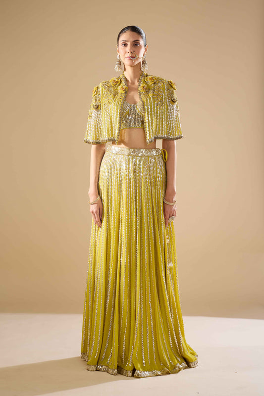 Lemon Yellow Lehenga Set