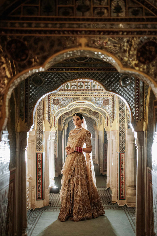 Gold Lehenga Set