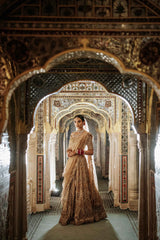 Gold Lehenga Set