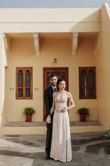 Velvet Corset & A-Line Skirt