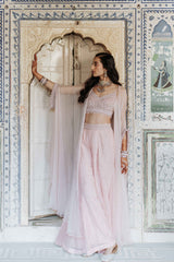 Bralette, Wide Leg Pants & Cape