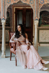 Bralette, Wide Leg Pants & Cape