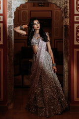 Lavender & Silver Lehenga Set