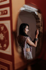 Lavender & Silver Lehenga Set