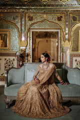 Gold Lehenga Set