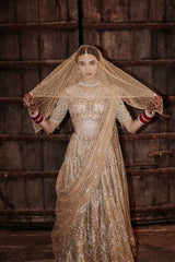 Gold Lehenga Set