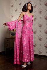 Fuchsia Jumpsuit & Cape