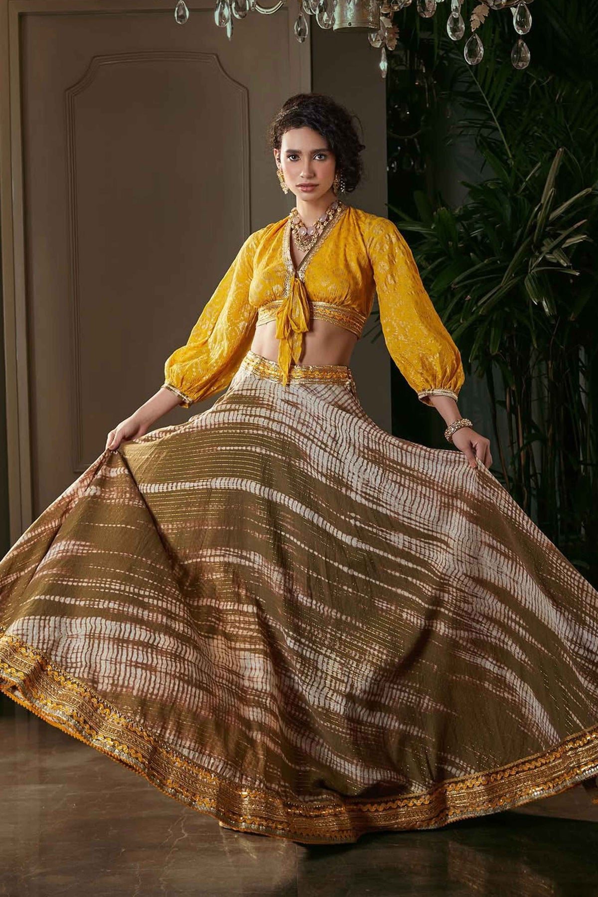 Tie & Dye Lehenga Set
