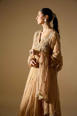 Gold Tissue Pearl Shirt Set