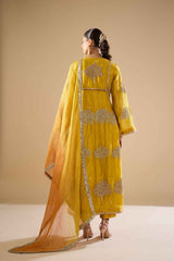 Yellow Tissue Shirt Set