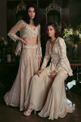 Ivory Sequin Jacket & Sharara