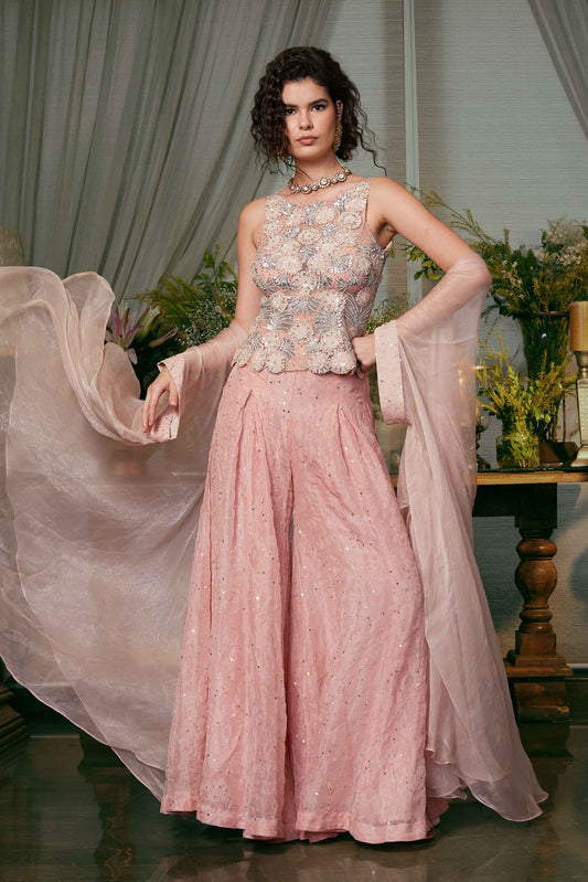 Pink Corset, Pants & Cape