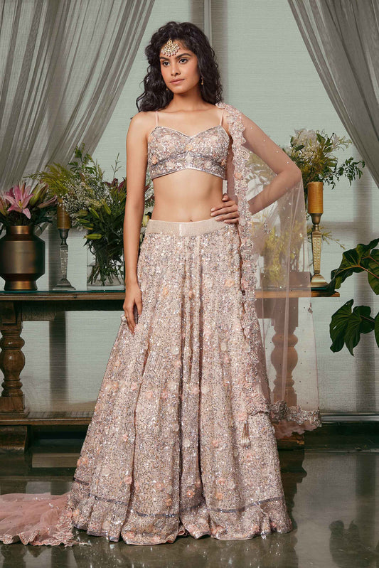 Rose Pink Lehenga Set