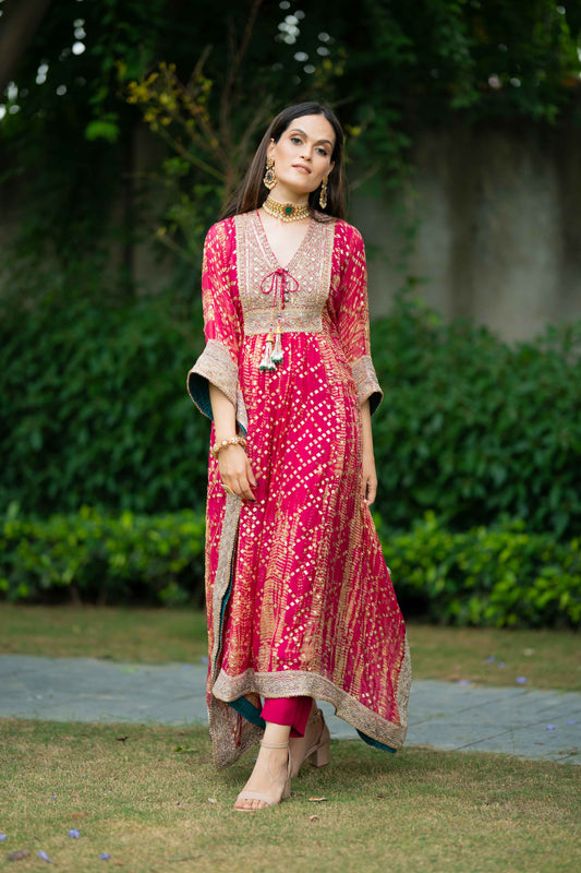 Fuchsia Kaftan Set