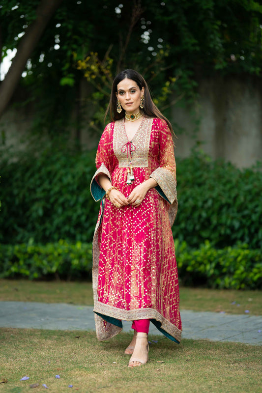 Fuchsia Kaftan Set
